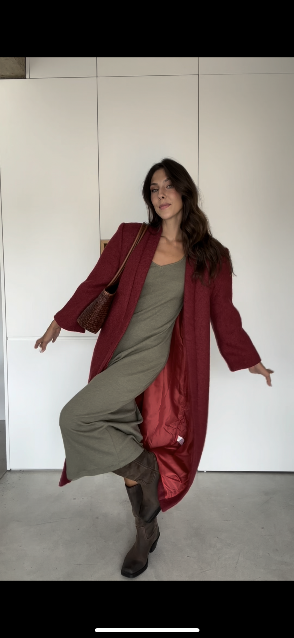 Alma Coat Cherry