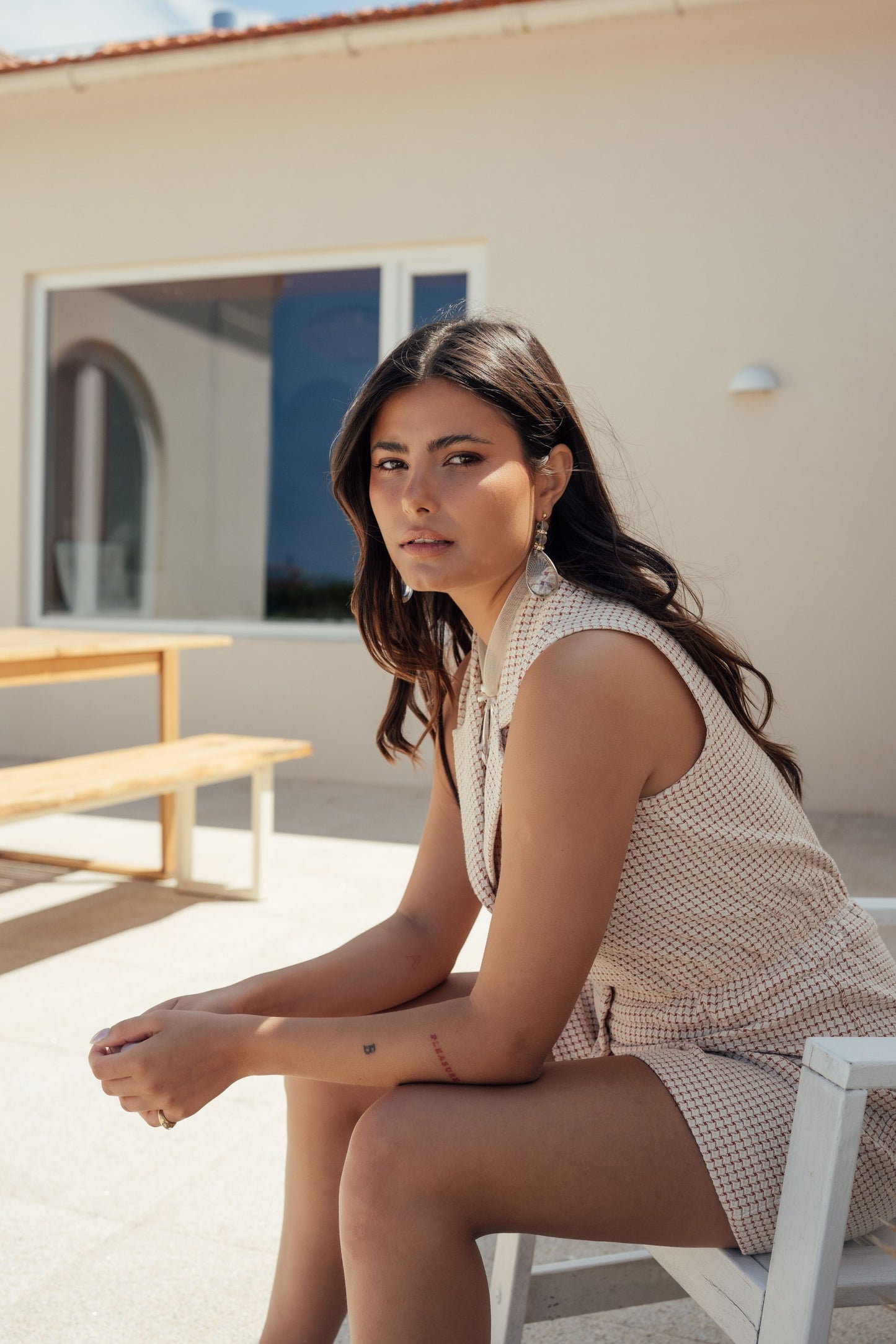 Theo Jumpsuit - Creamy Terracota