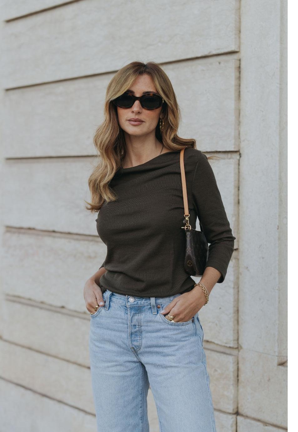 Marie Sweater - Khaki - Fluffy Feet