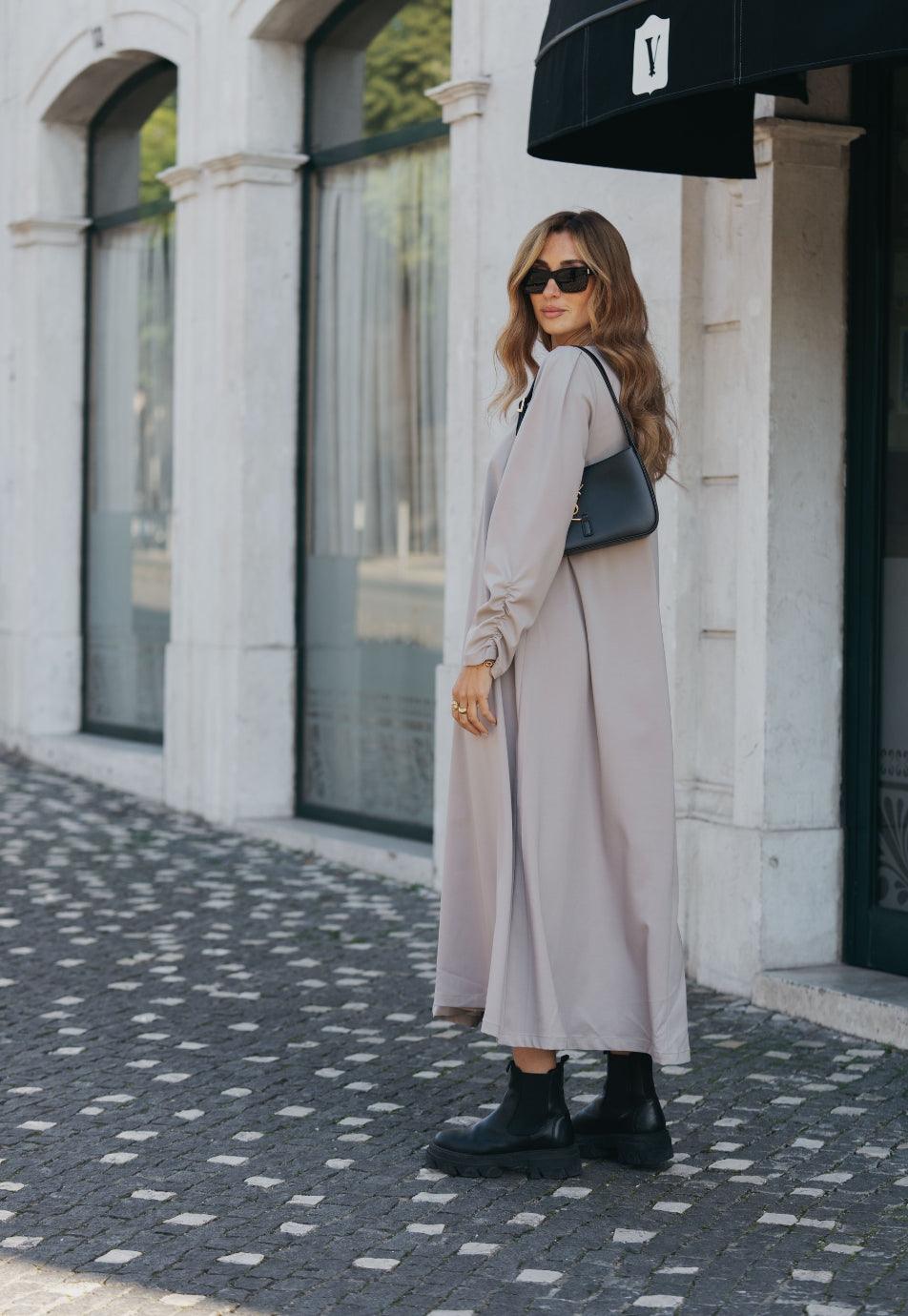 Carmo Dress - Taupe - Fluffy Feet
