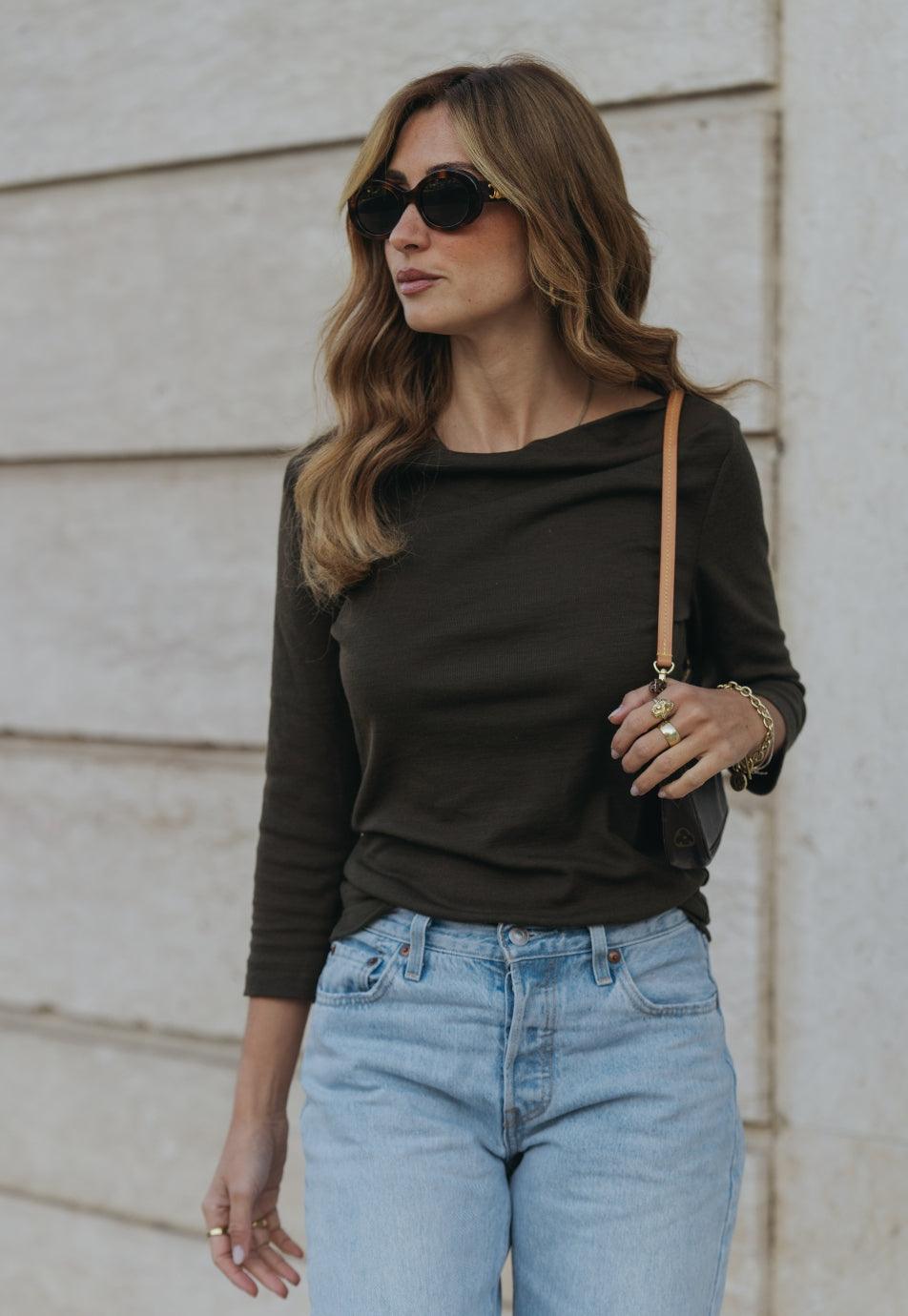 Marie Sweater - Khaki - Fluffy Feet