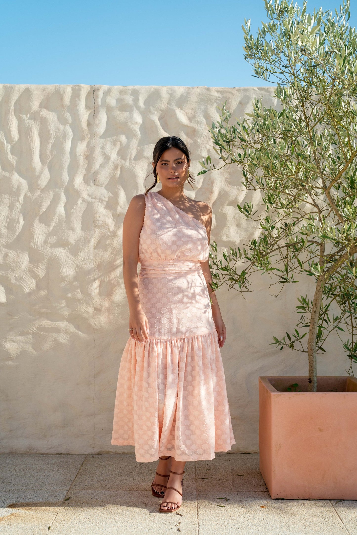 Trevi Dress - Salmon