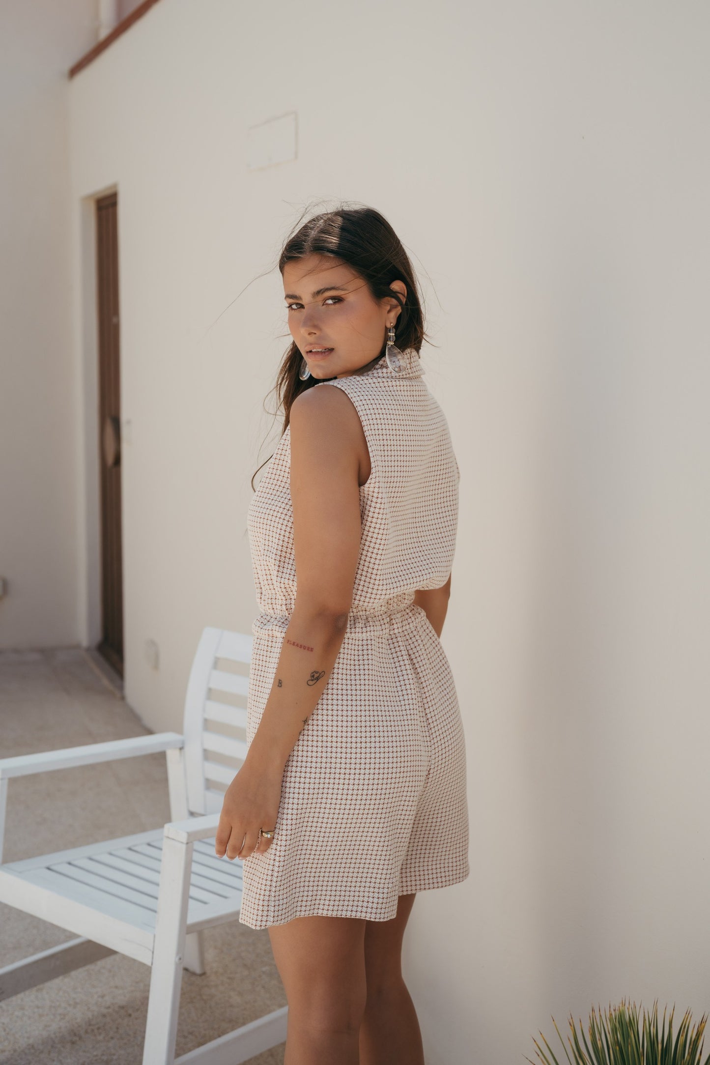 Theo Jumpsuit - Creamy Terracota
