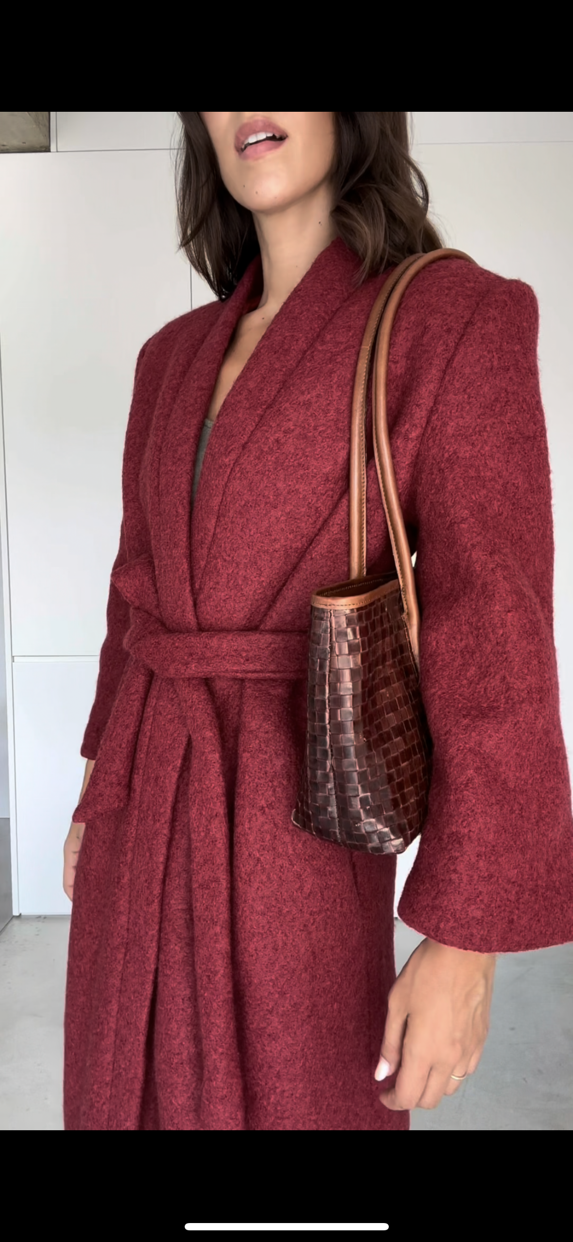 Alma Coat Cherry