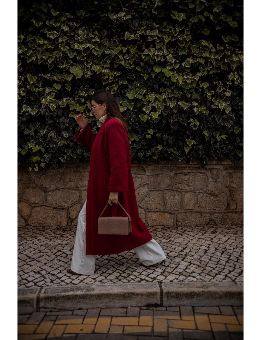 Sobretudo vermelho - Fluffy Feet