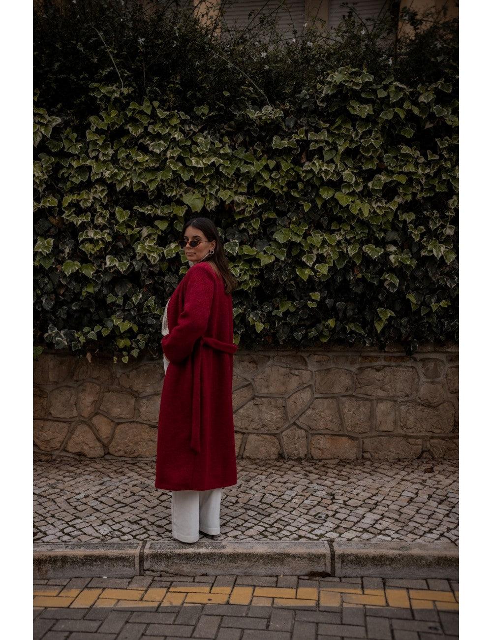 Sobretudo vermelho - Fluffy Feet