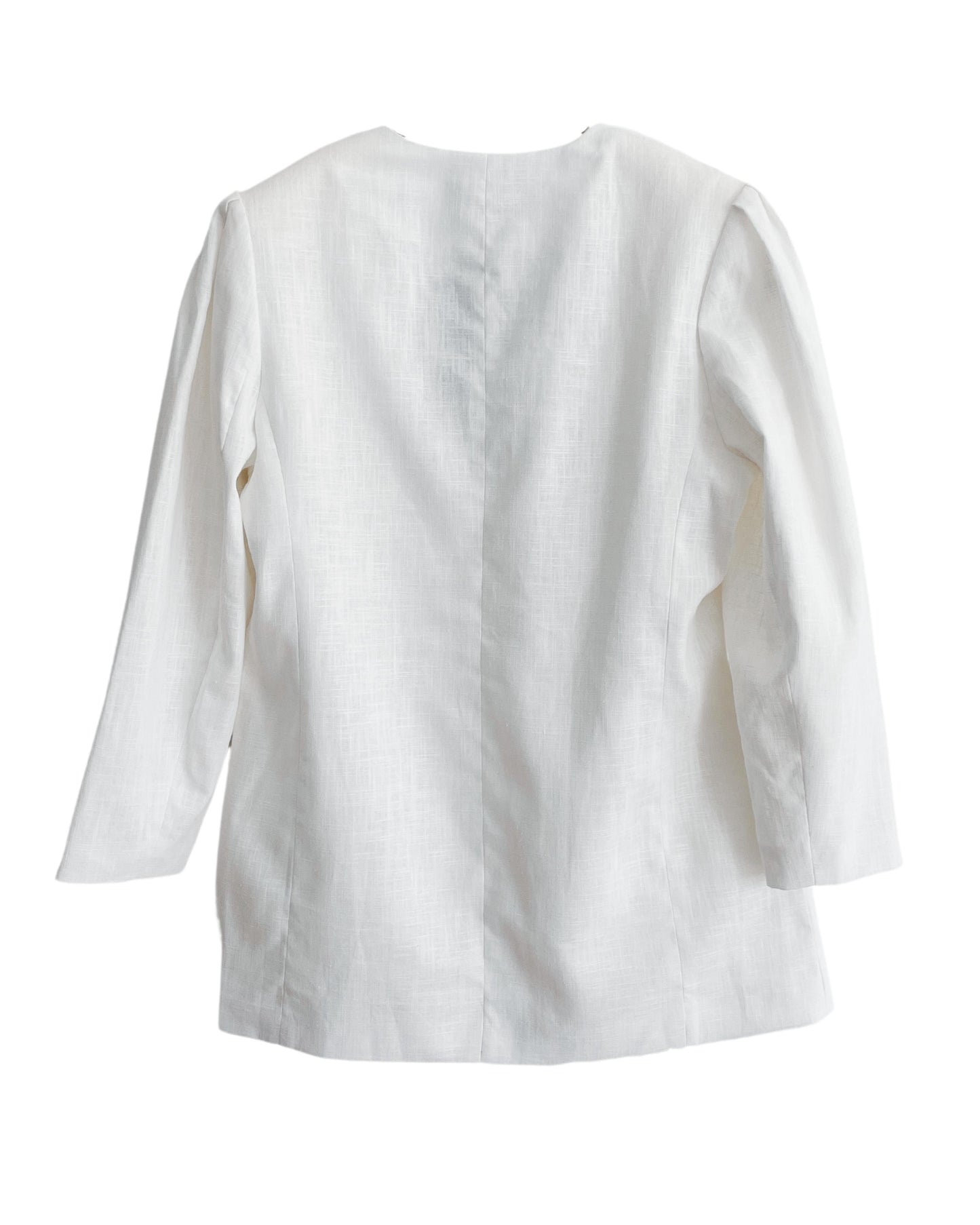 Blazer Aurora Linen | White - Fluffy Feet