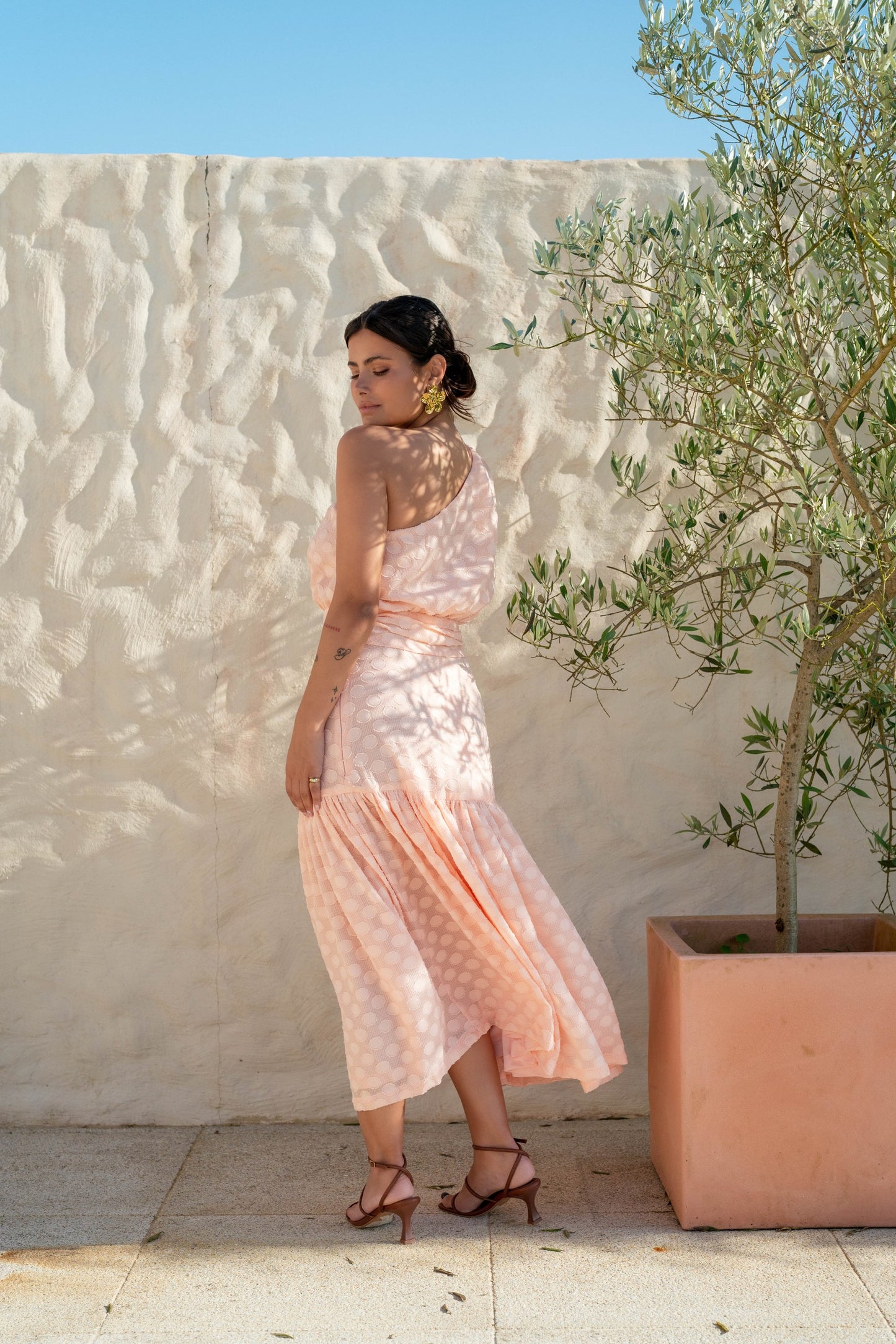 Trevi Dress - Salmon
