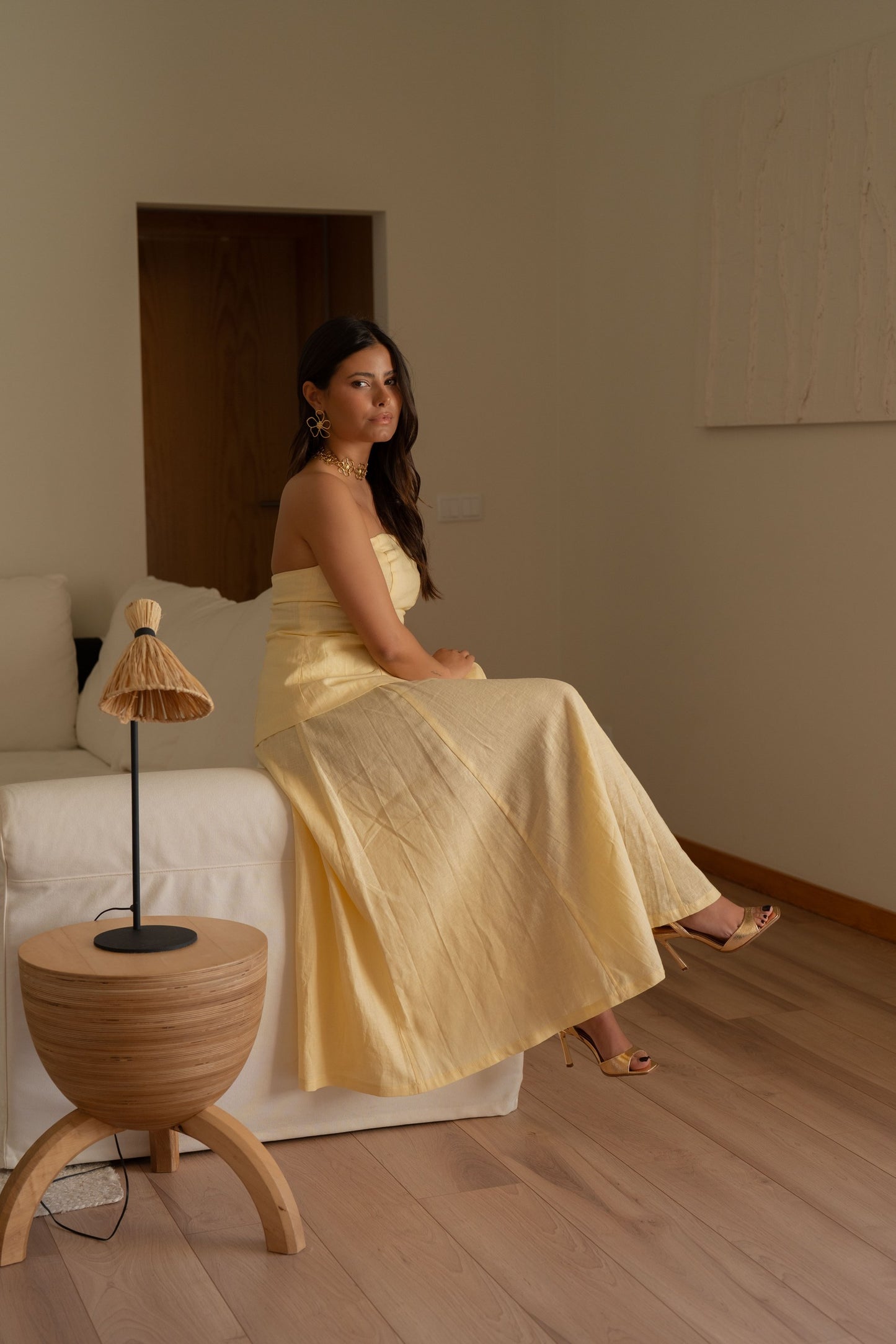 Ivy Skirt - Pastel Yellow
