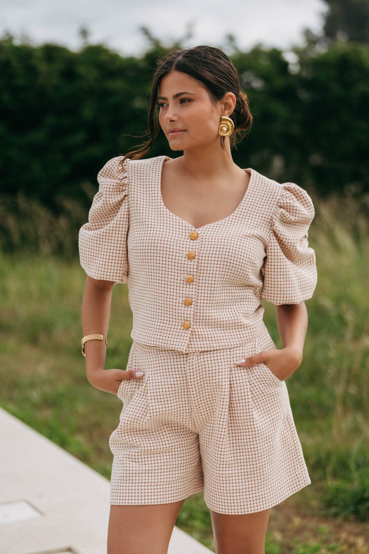 Jacob Shorts -  Creamy Terracota