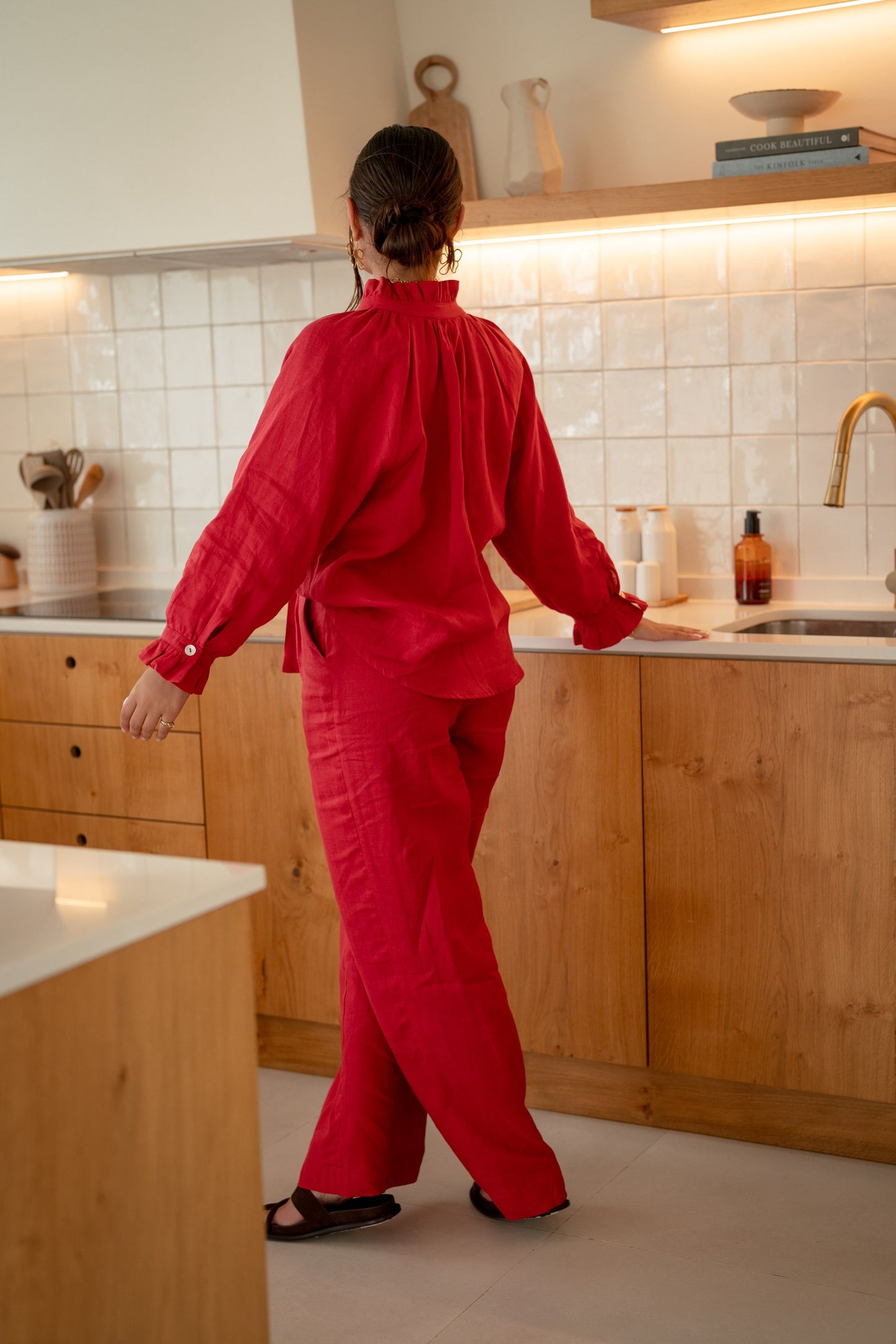 Ophelia Pants - Cherry