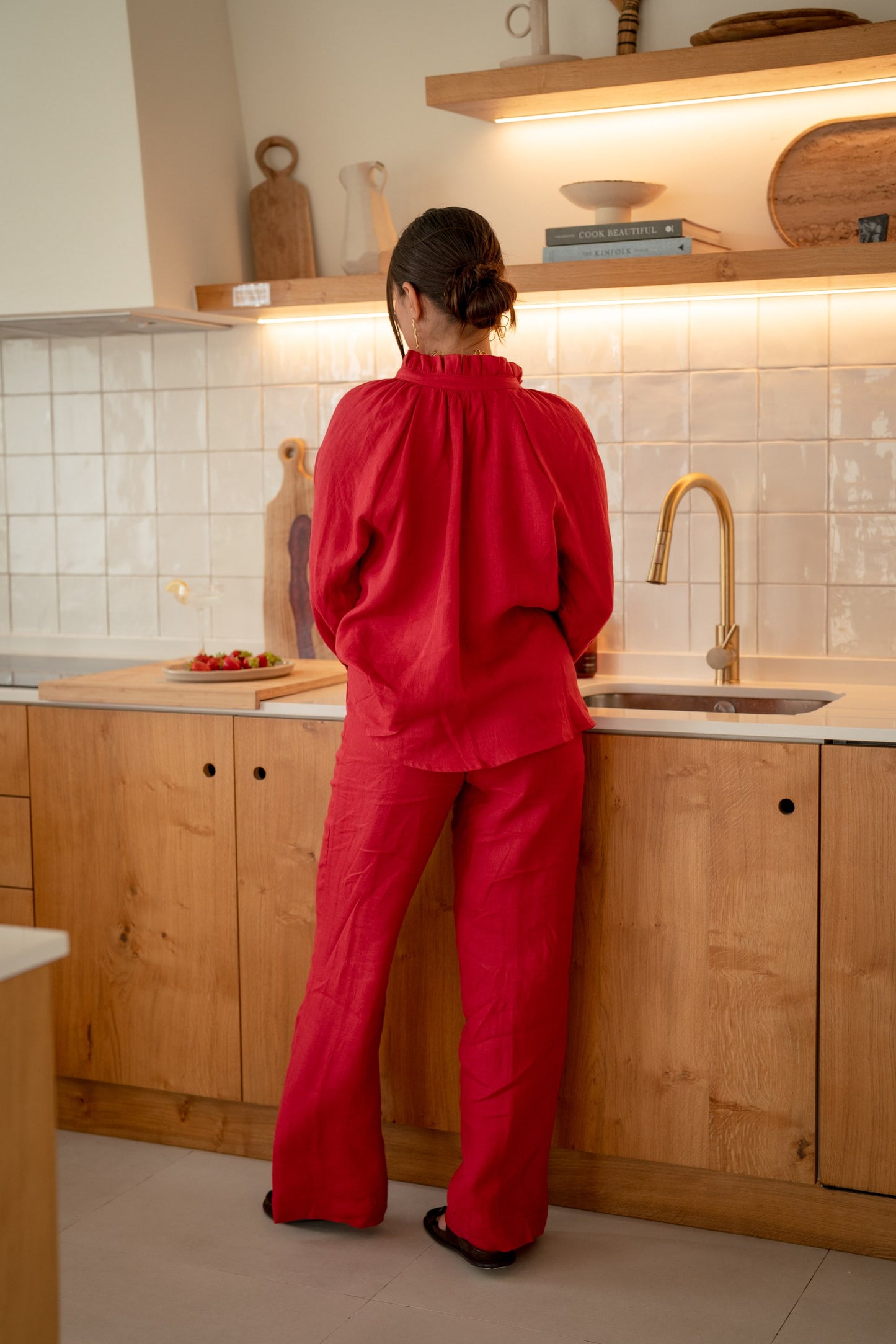 Ophelia Pants - Cherry