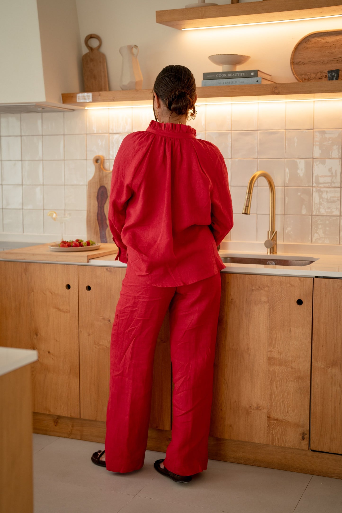 Ophelia Pants - Cherry