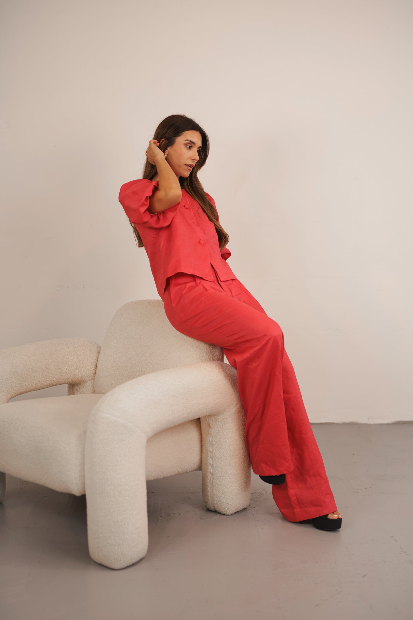 Stella Trousers - Raspberry