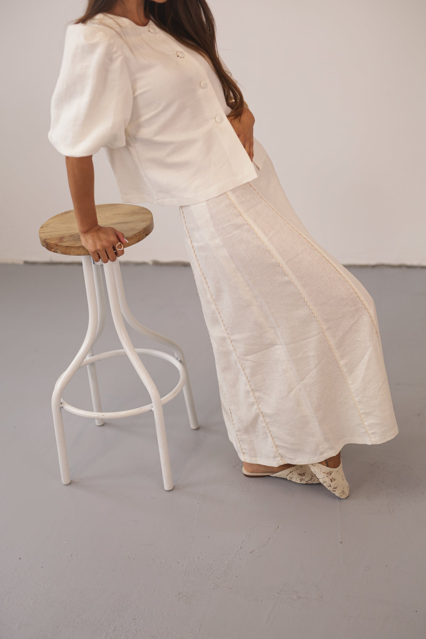 Mia Skirt - Creamy