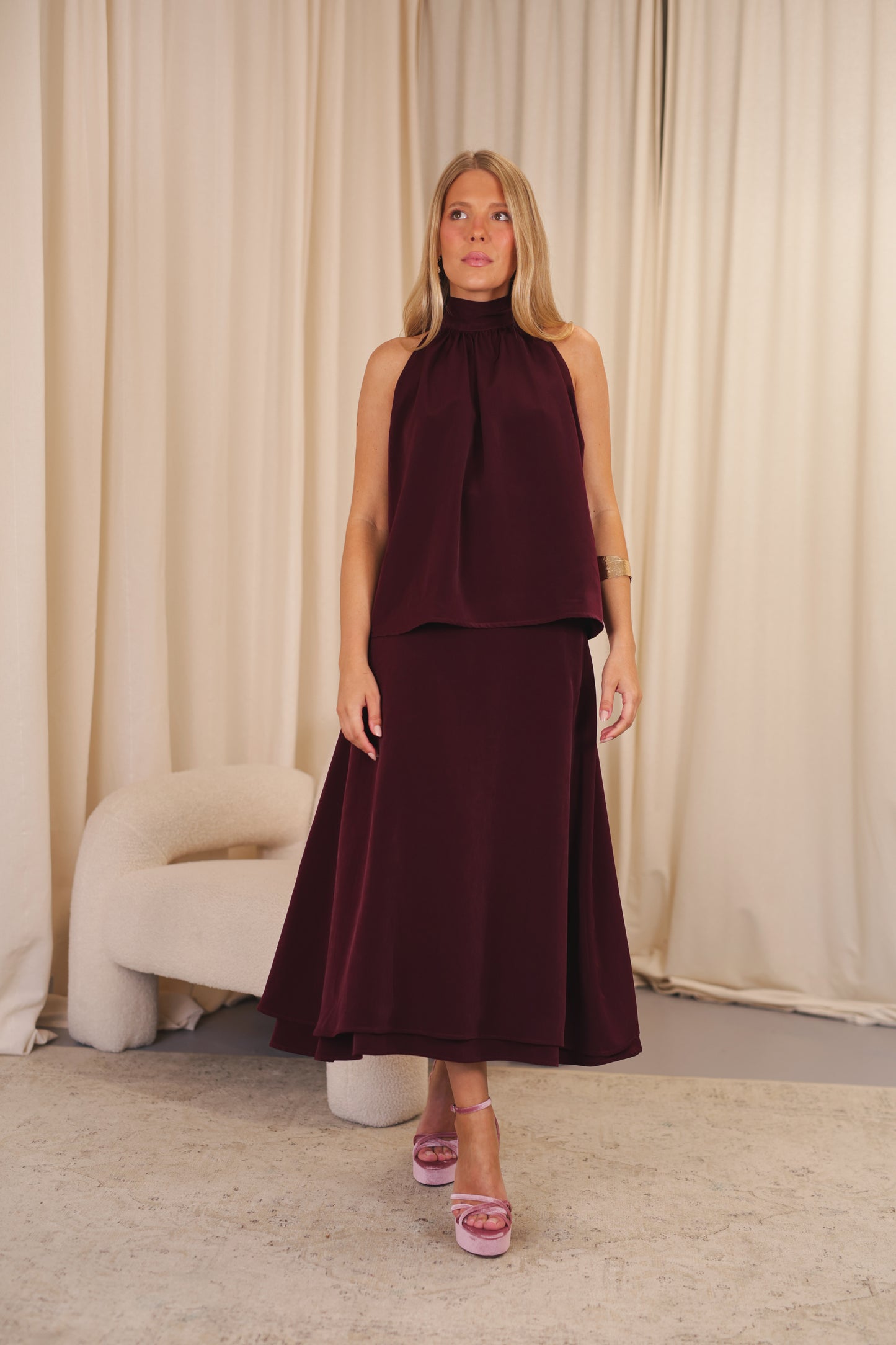 Selina Skirt Wine