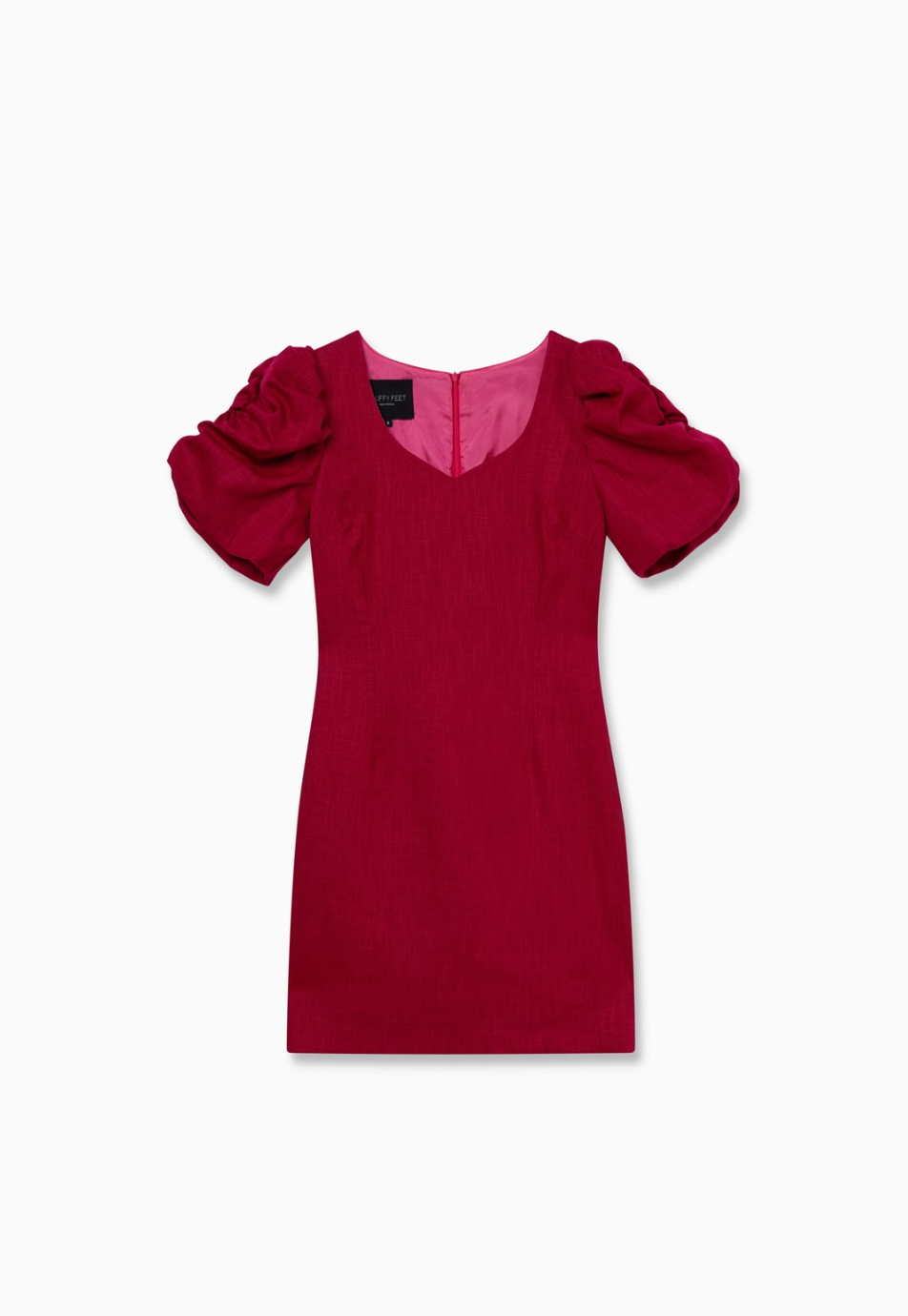 Alba Linen Dress - Fucshia