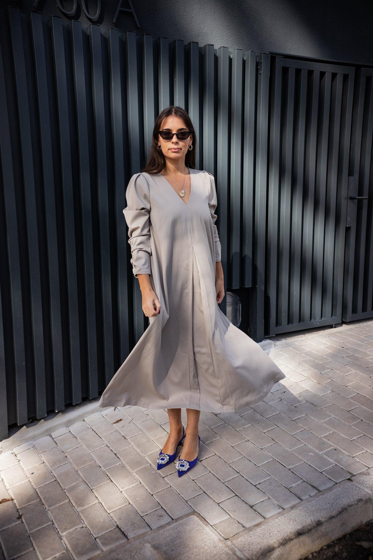 Carmo Dress - Taupe - Fluffy Feet