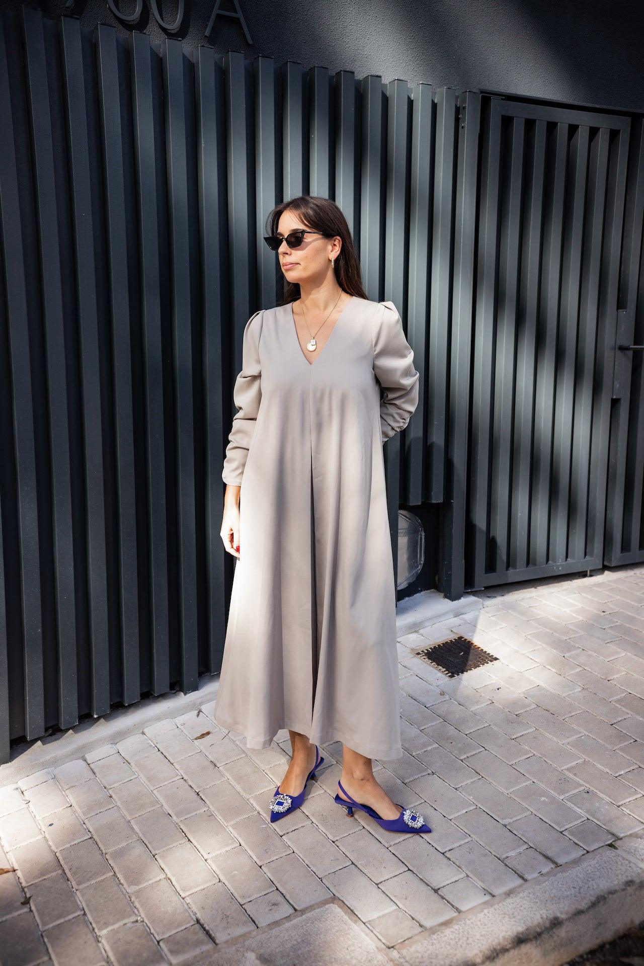 Carmo Dress - Taupe - Fluffy Feet