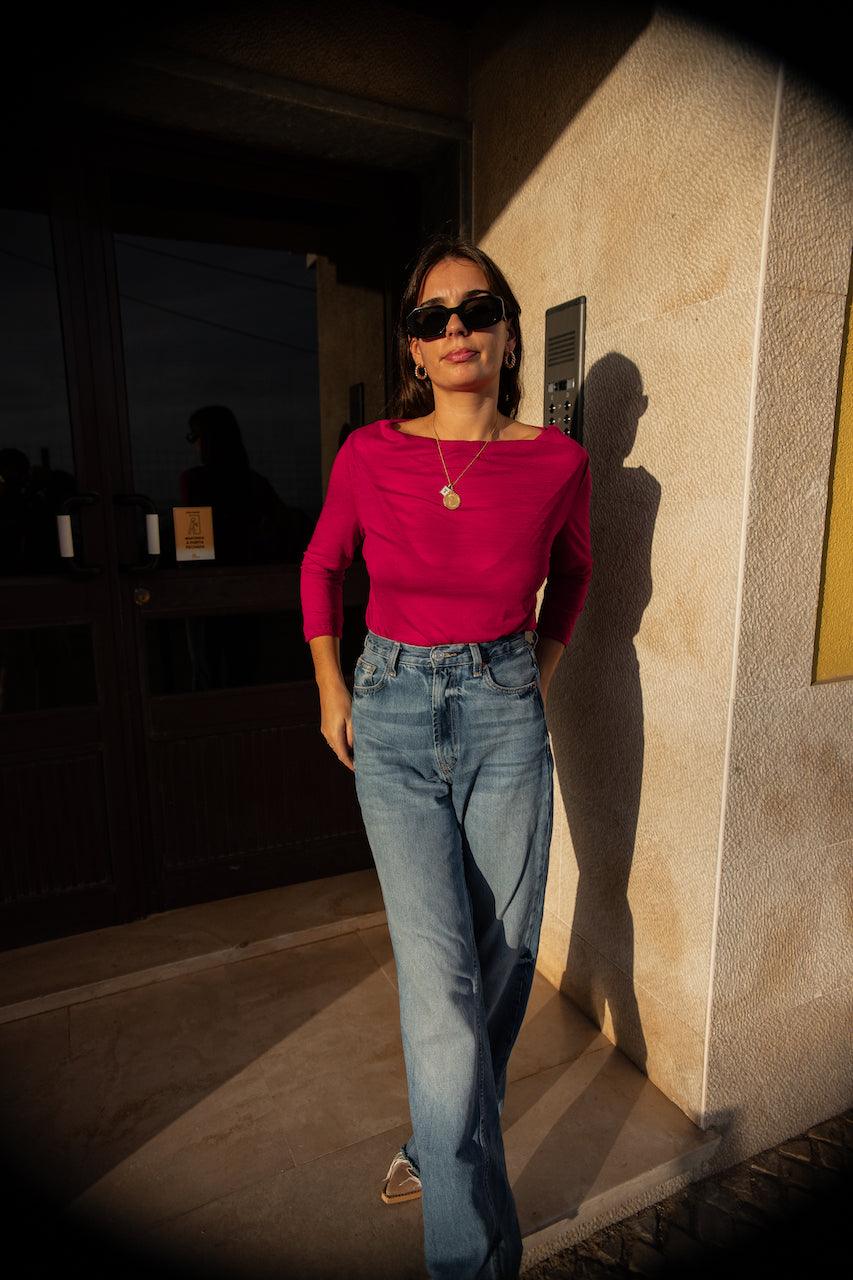 Marie Sweater - Fucshia - Fluffy Feet