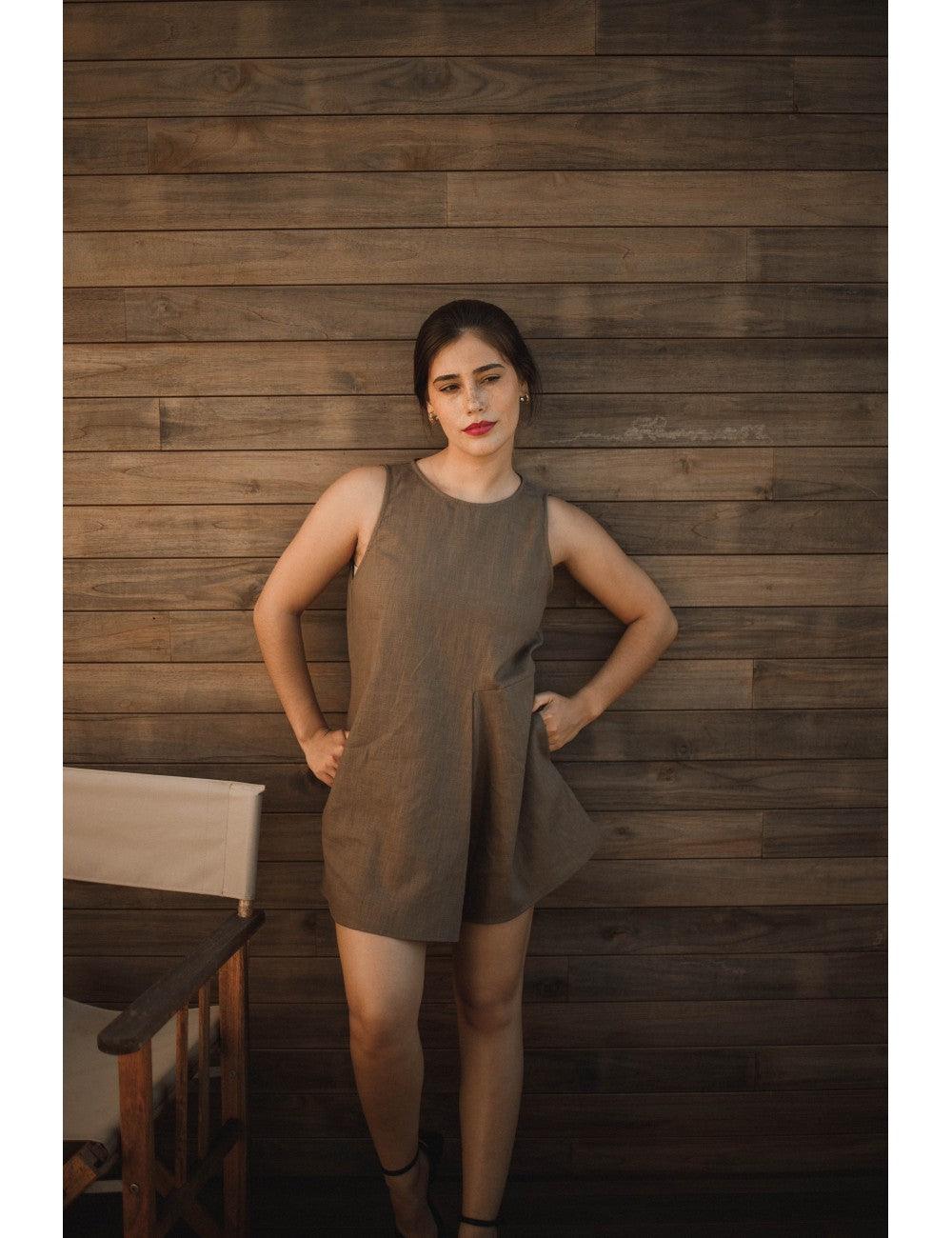 Pureza Jumpsuit | Khaki - Fluffy Feet