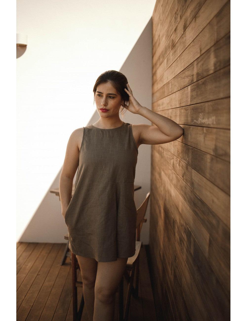 Pureza Jumpsuit | Khaki - Fluffy Feet