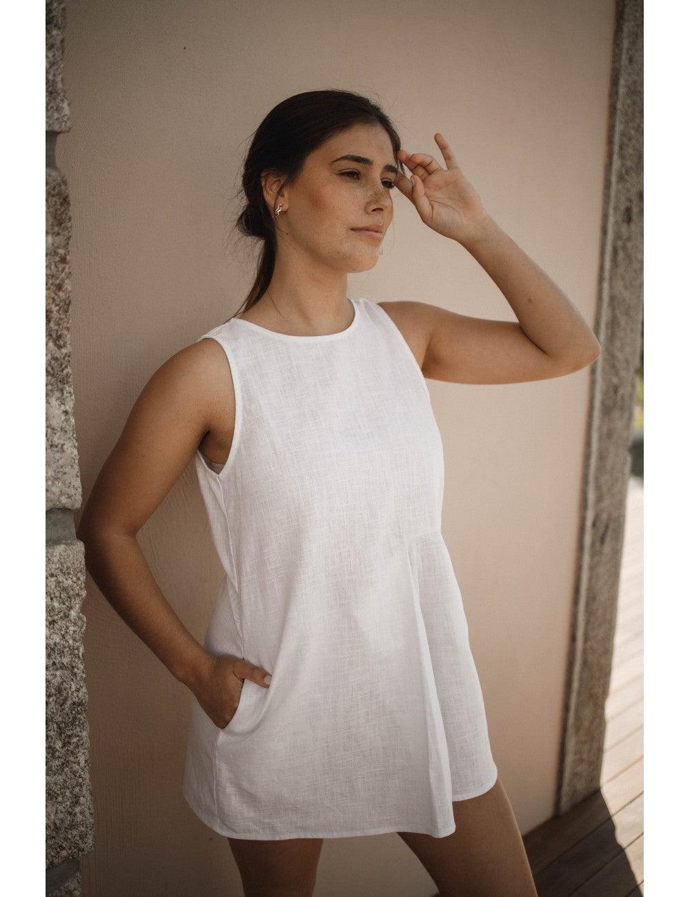 Pureza Jumpsuit | White - Fluffy Feet