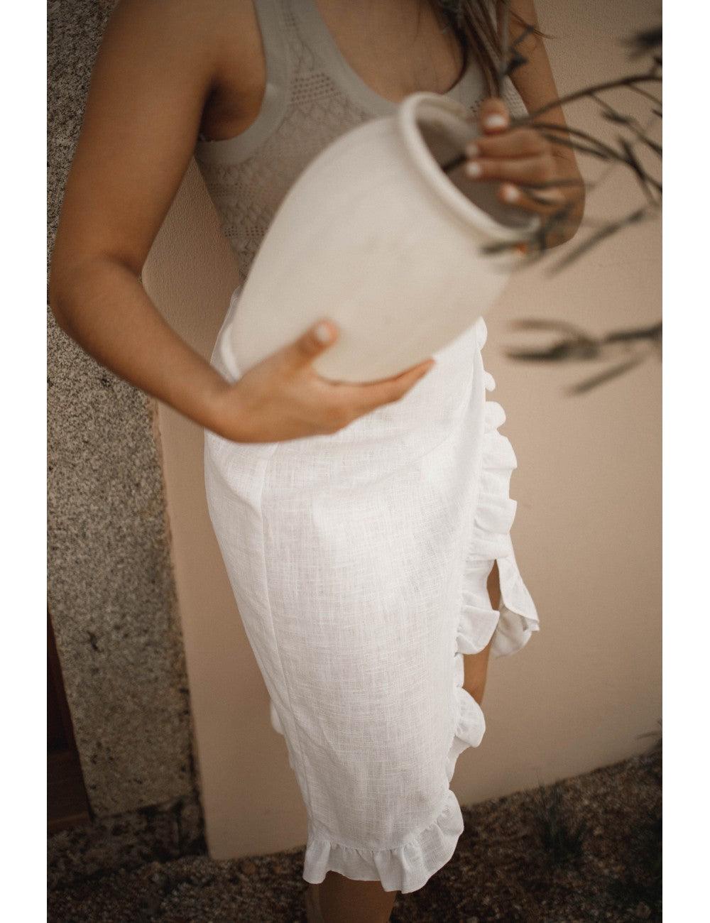 Rosana Skirt | White - Fluffy Feet