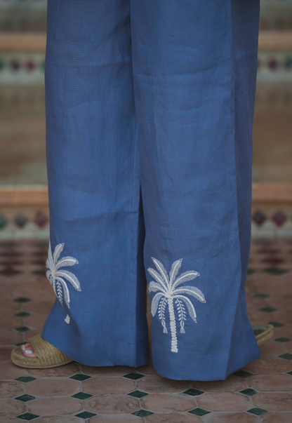 Calça Palm Tree Blue