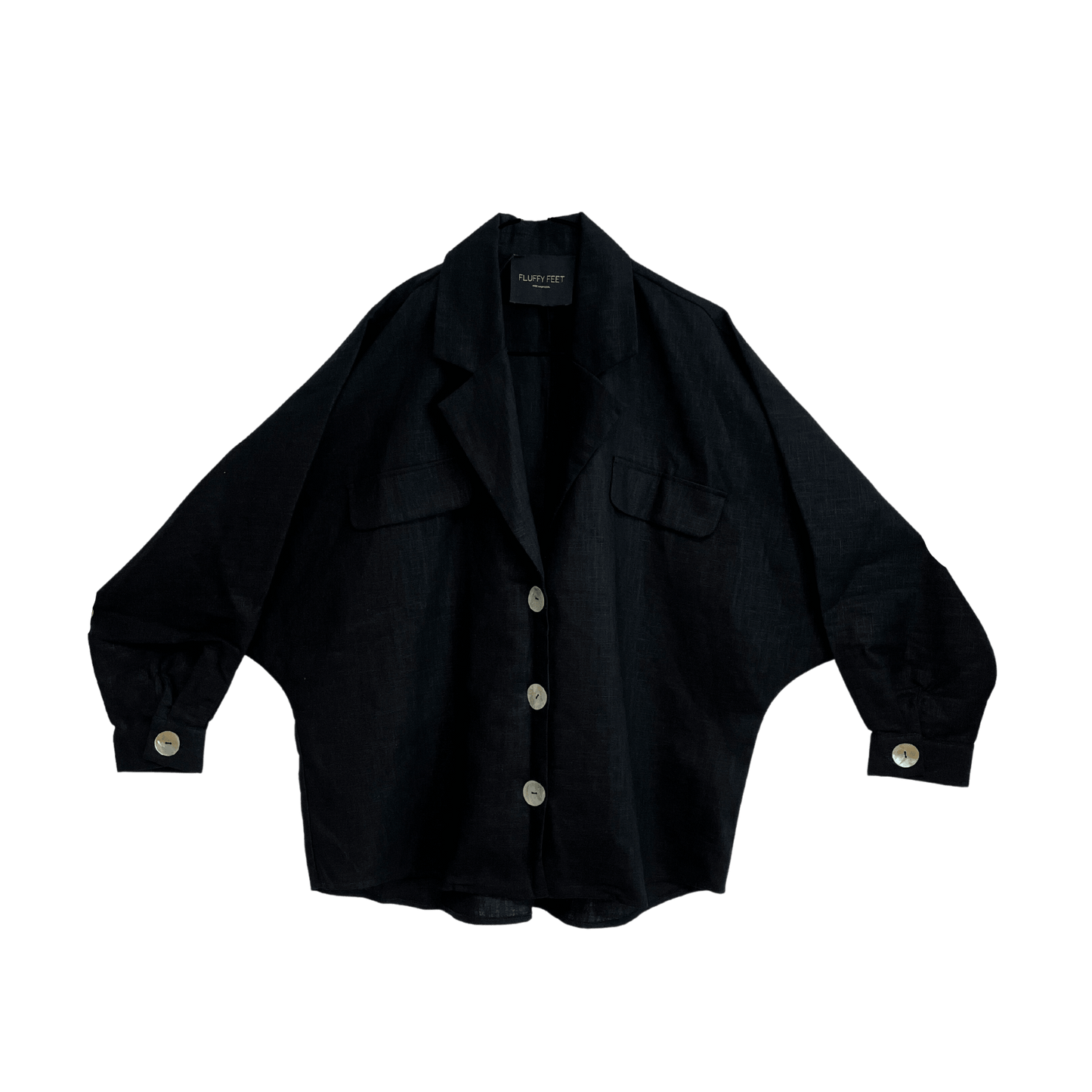 Camisa extragrande Ertha | Negro