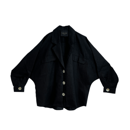 Camisa extragrande Ertha | Negro