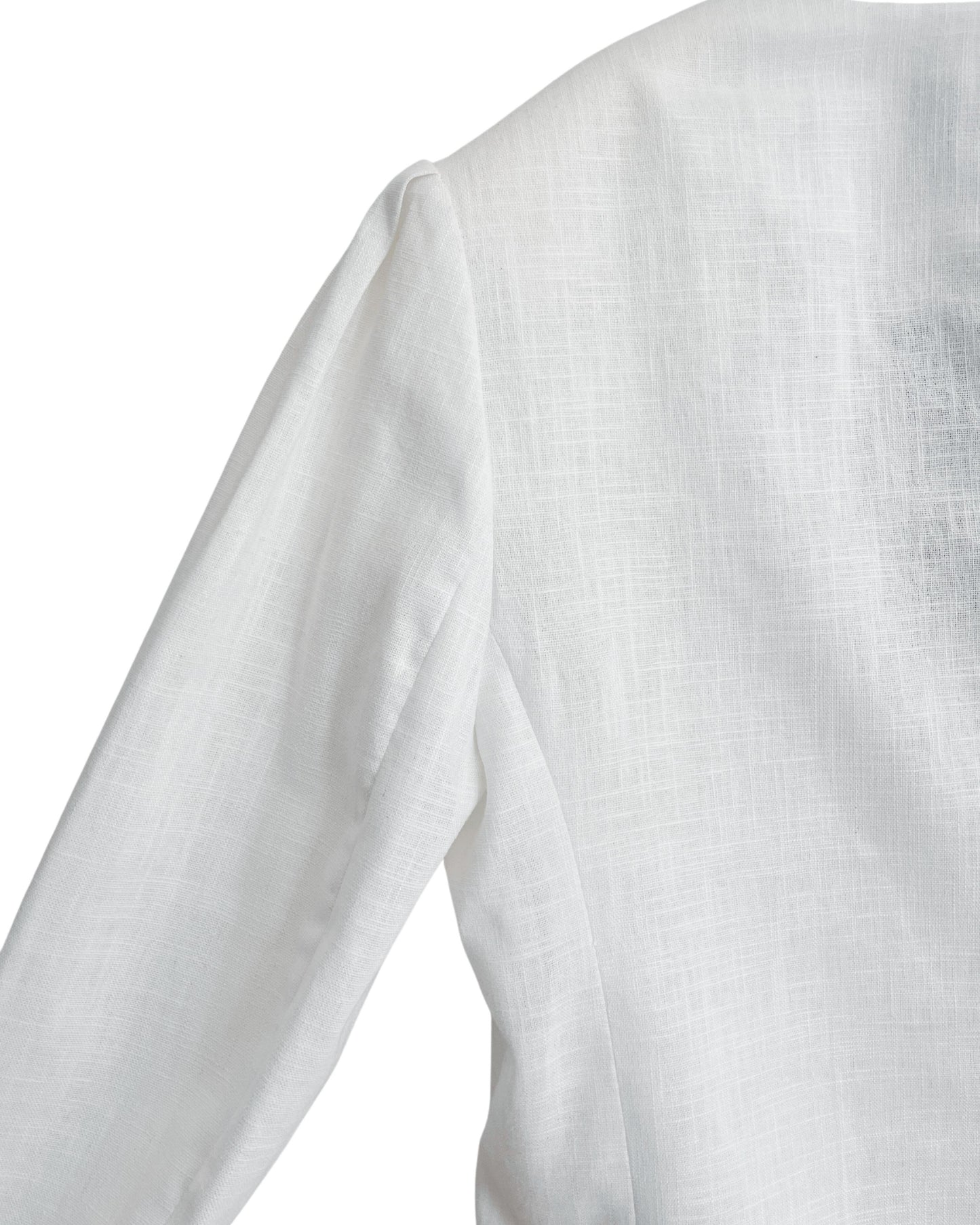 Aurora Linen blazer | white