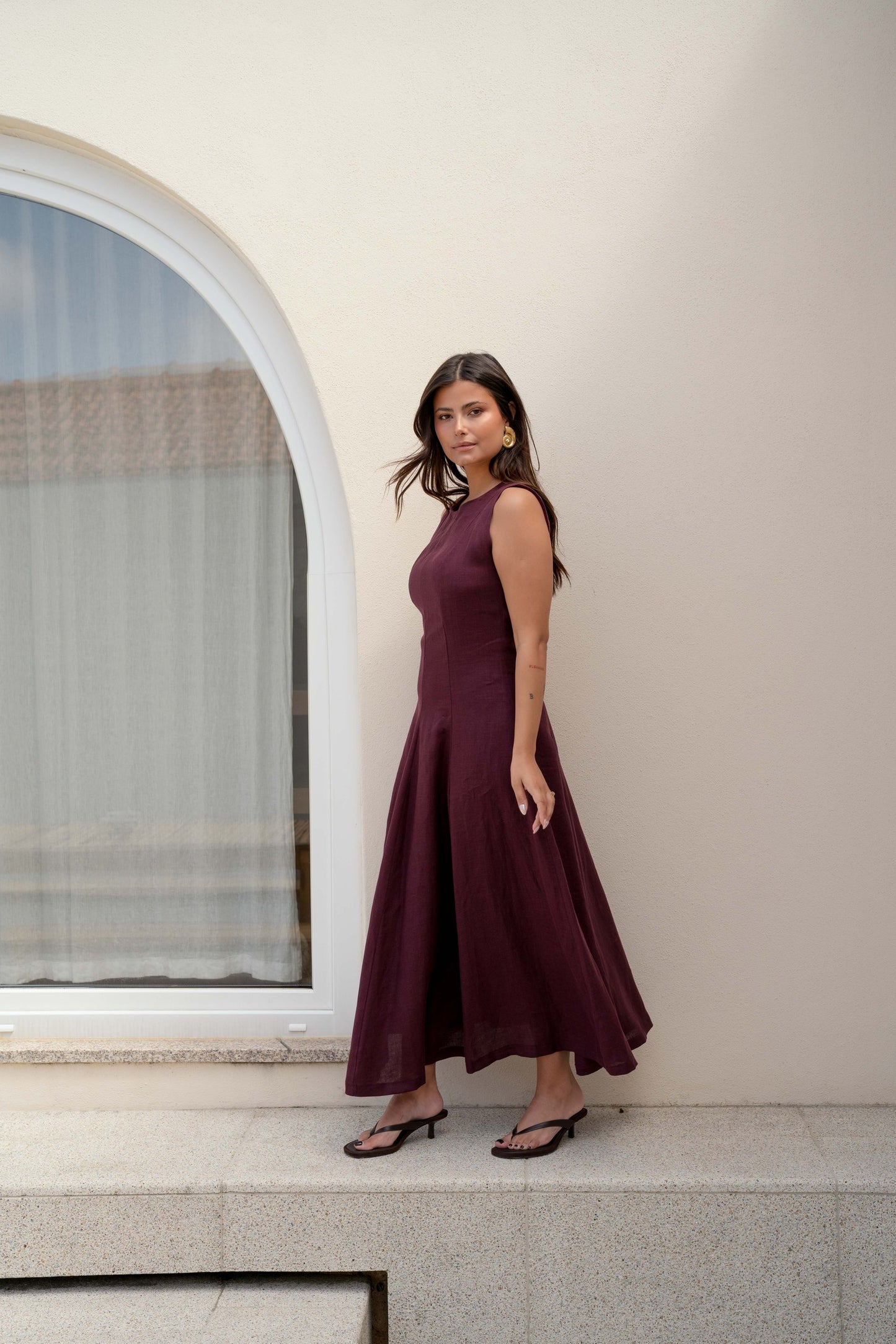 Etna Dress - Wine