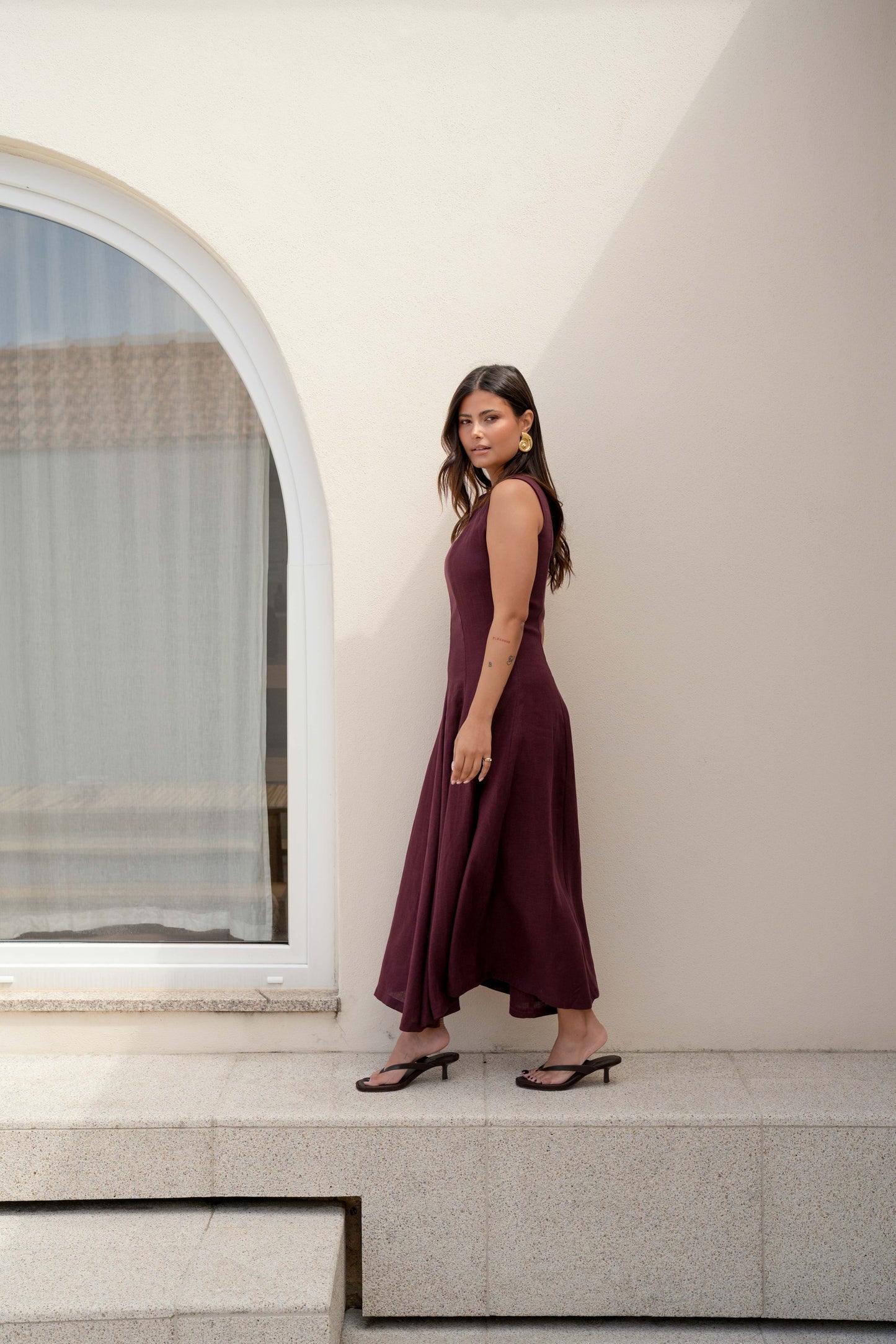 Etna Dress - Wine