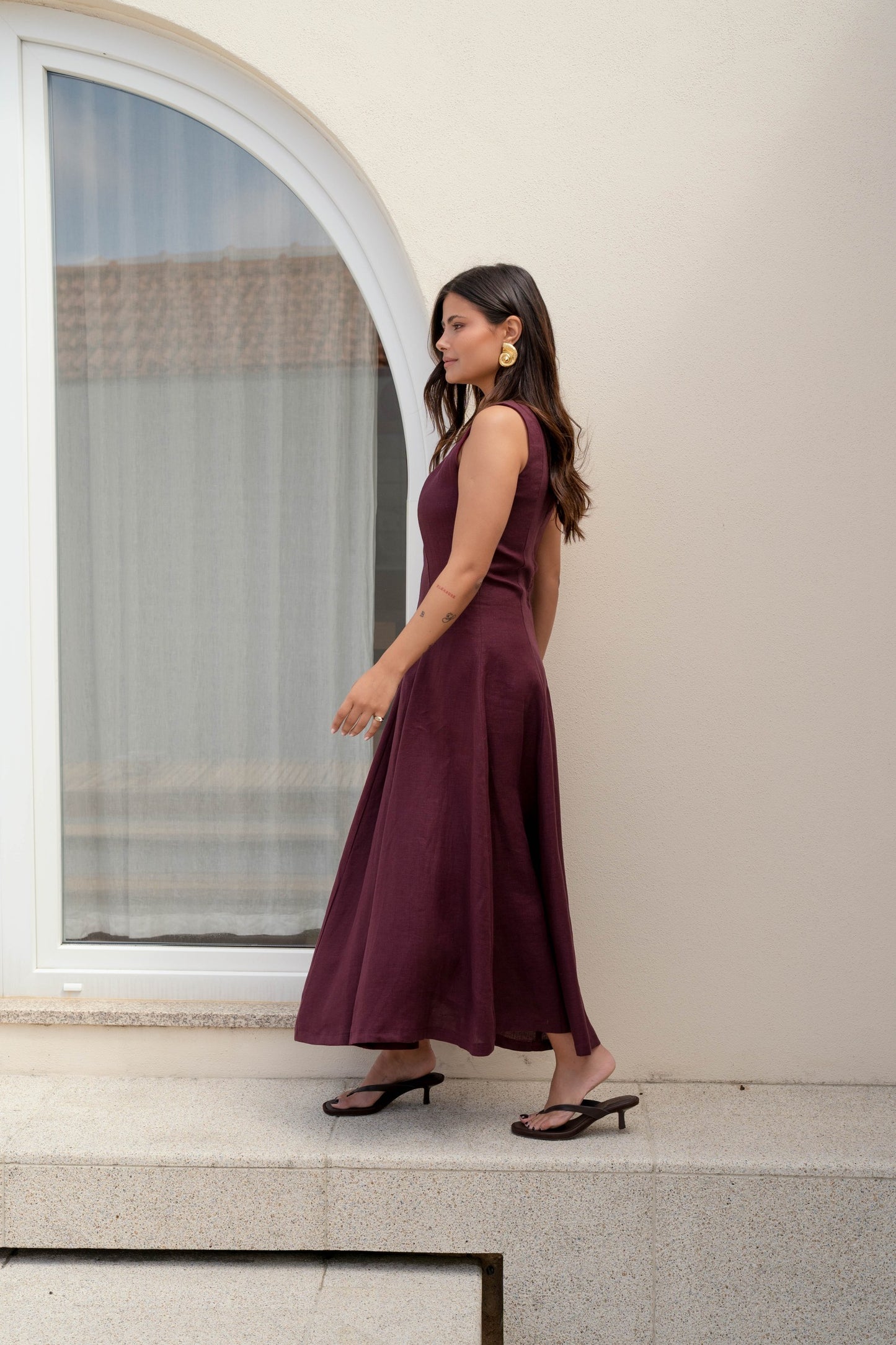 Etna Dress - Wine