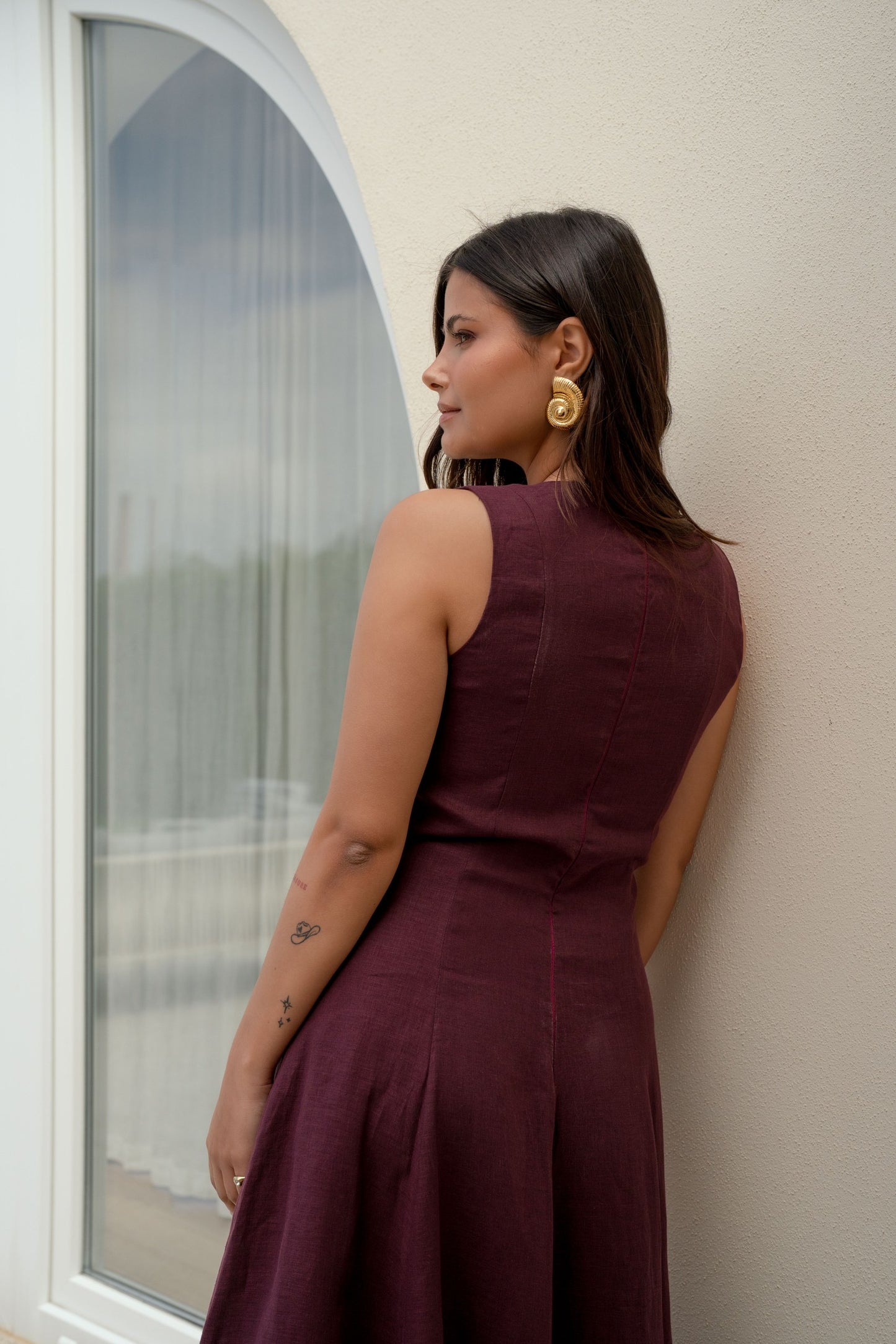 Etna Dress - Wine