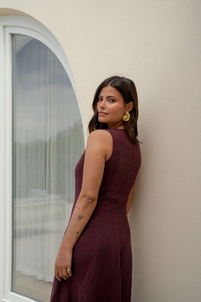 Etna Dress - Wine