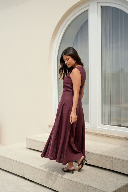 Etna Dress - Wine