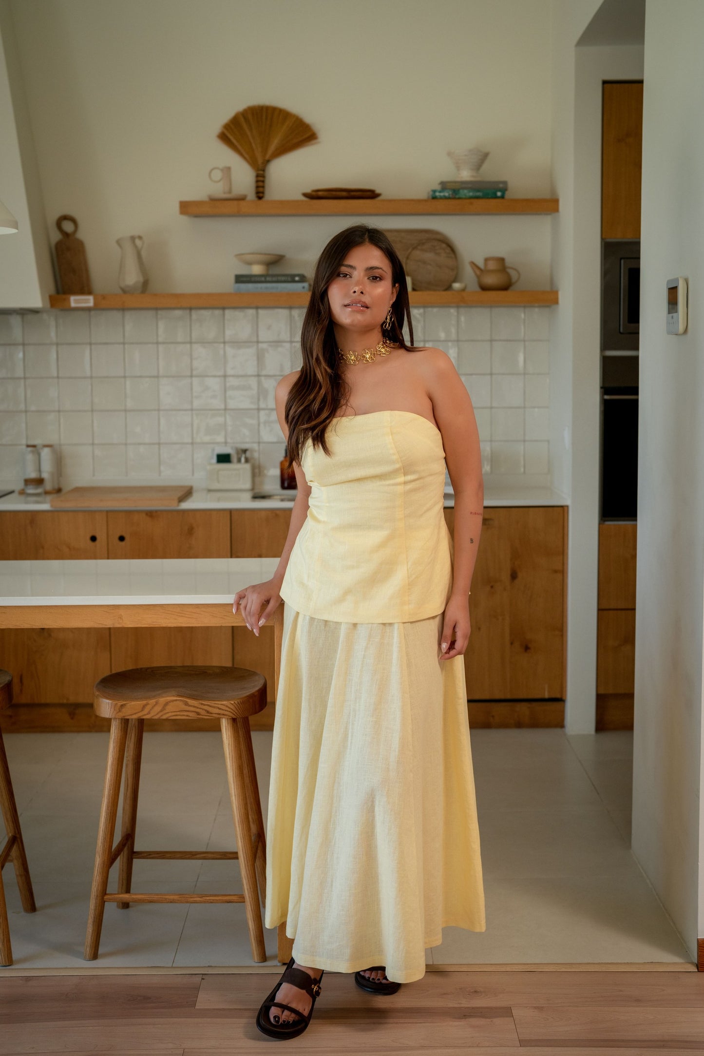 Ivy Skirt - Pastel Yellow