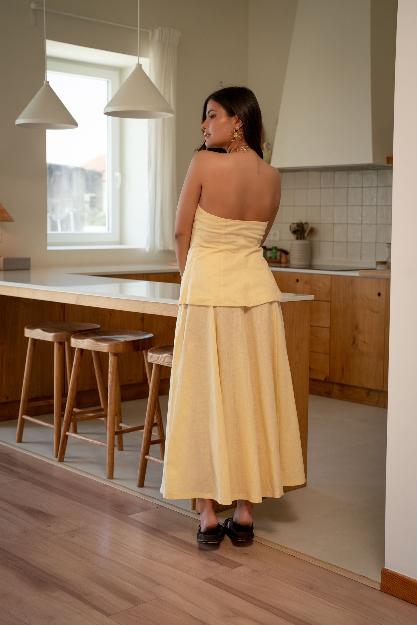 Ivy Skirt - Pastel Yellow