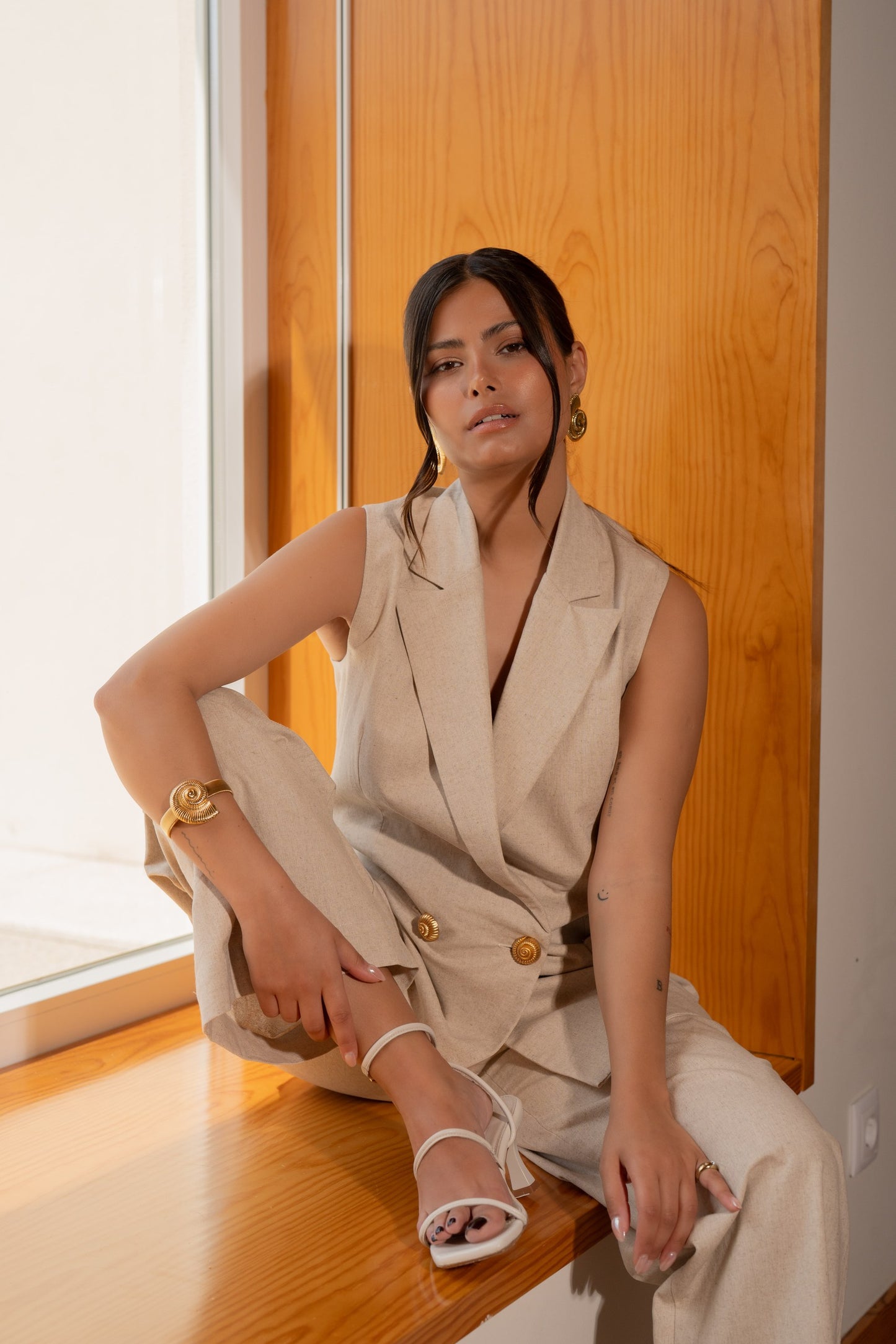 Pantalones Ophelia - Natural