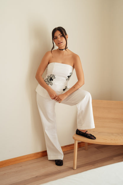 Pantalones Ophelia - Blanco