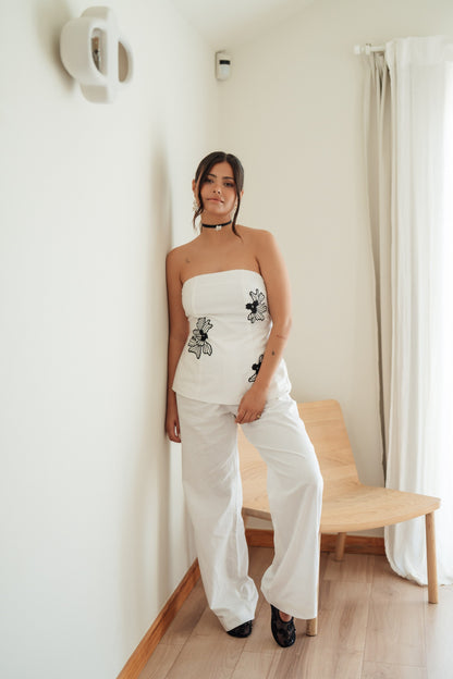Pantalones Ophelia - Blanco