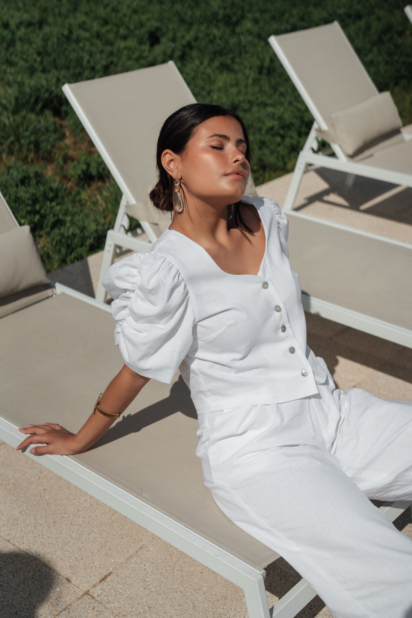 Alba Top -  White