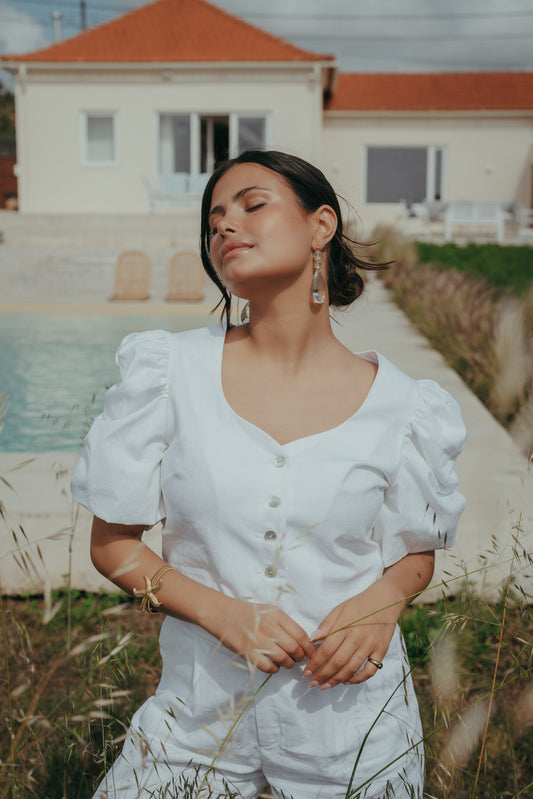 Alba Top -  White