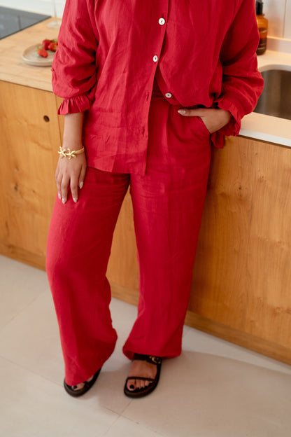 Pantalones Ophelia - Cereza