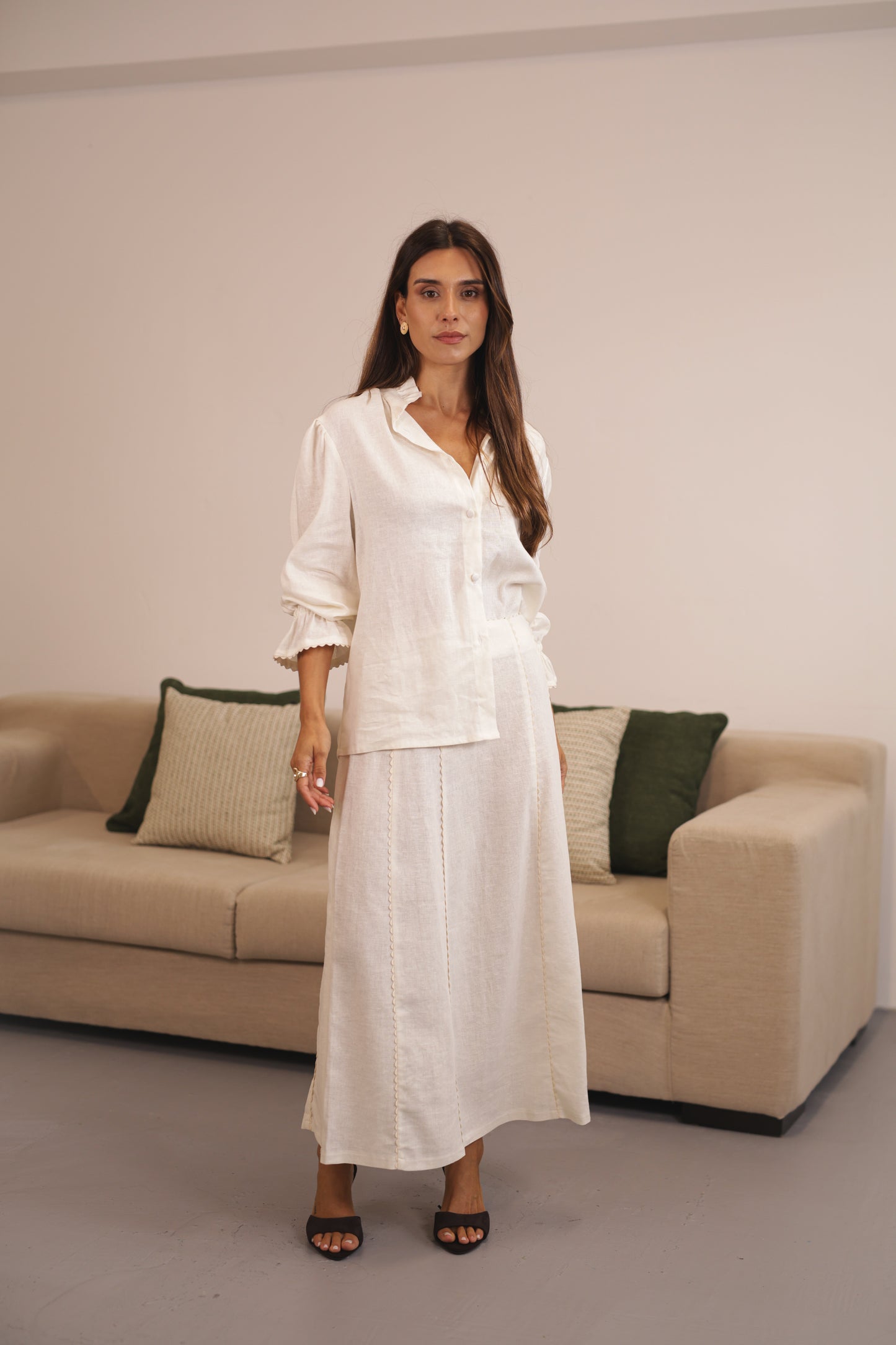 Mia Skirt - Creamy