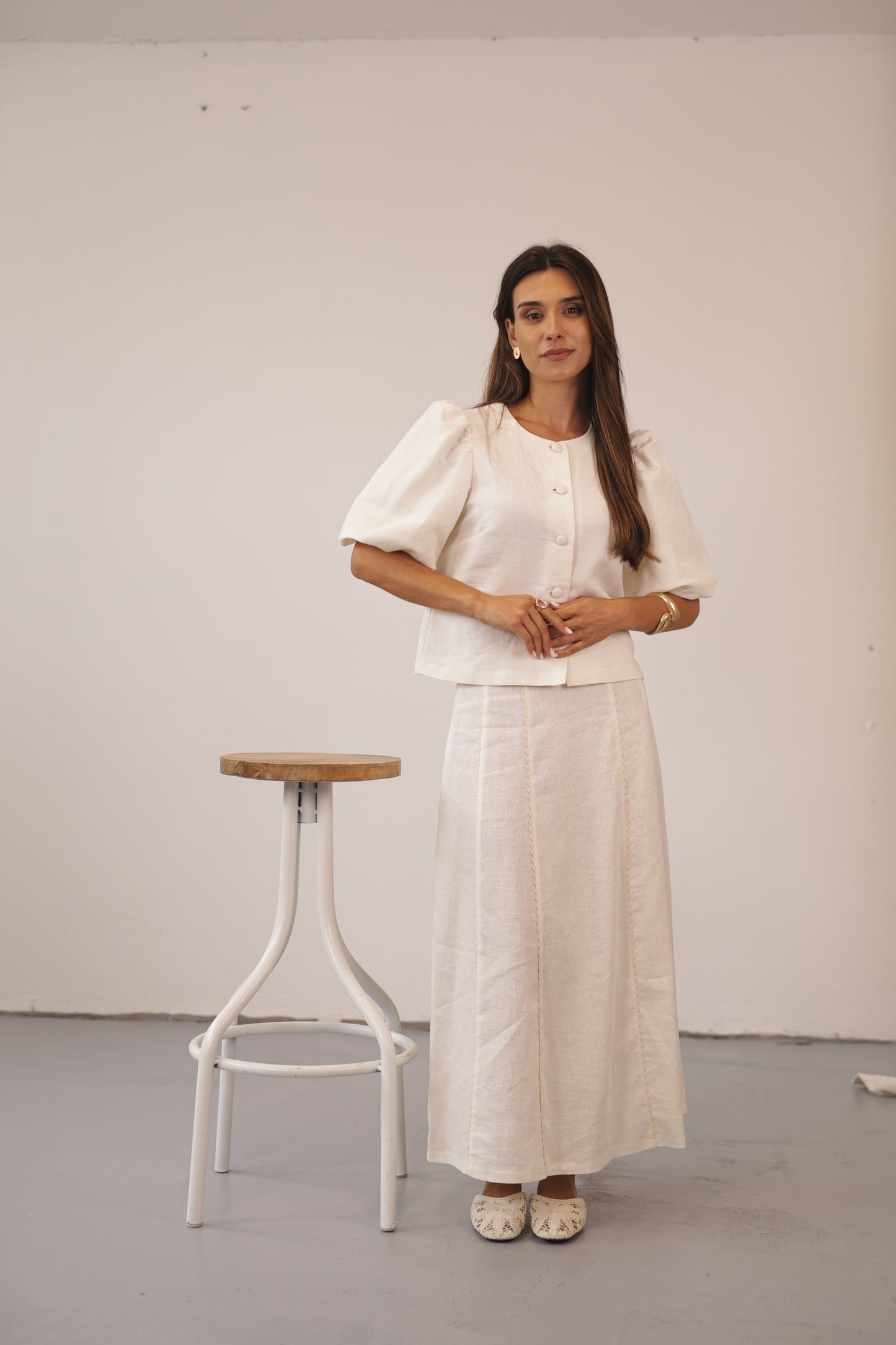 Mia Skirt - Creamy