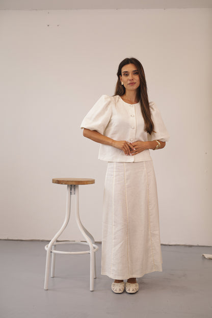 Mia Skirt - Creamy
