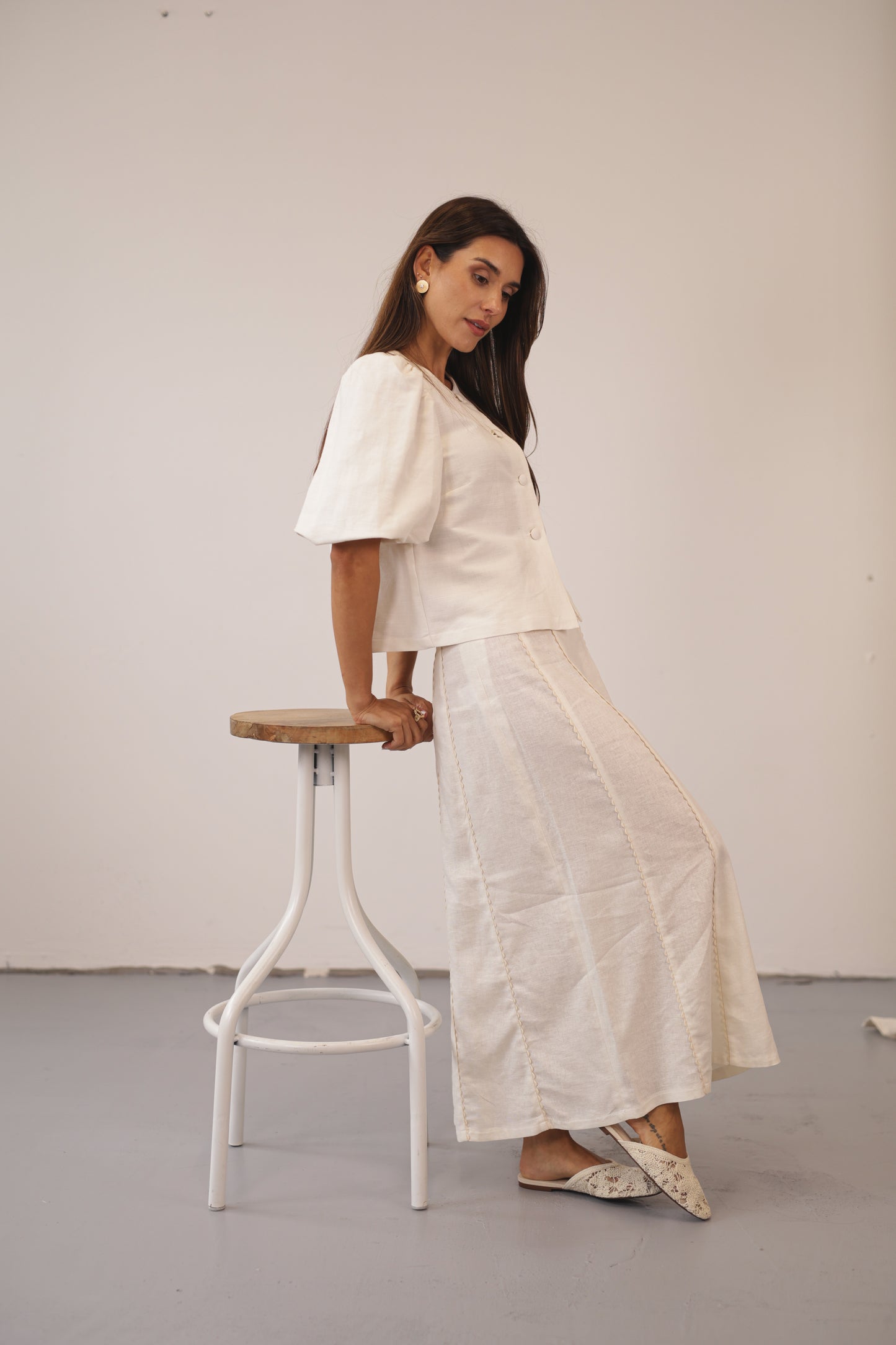 Mia Skirt - Creamy